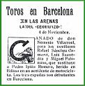 Morenito sustituido en Barcelona por accidente de moto. 11-1928